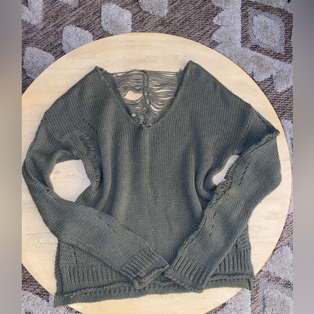 Daytrip Distressed Sweater
